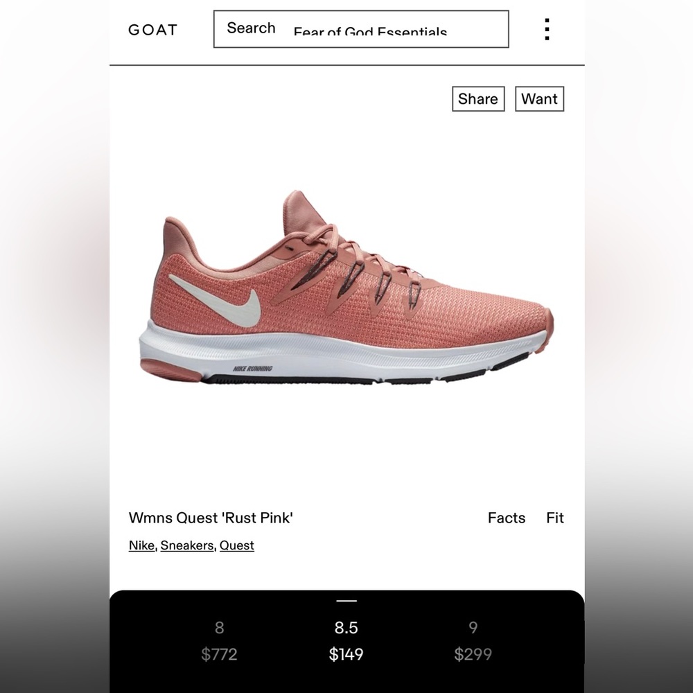 Nike Quest 'Rust Pink' AA7412-600